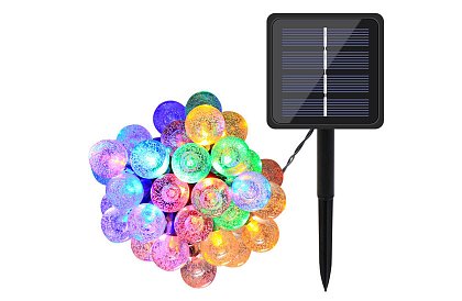 Dekoratívna vonkajšia solárna reťaz so 40 LED – Lights Balls