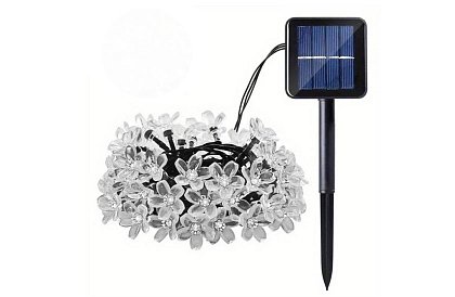 Dekoratívna vonkajšia solárna reťaz so 40 LED – Lights Flowers