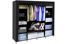 Látková skladacia skriňa – 170 × 170 × 42 cm