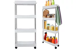 Organizér na kolieskach - police