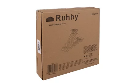 Drevené ramienka na odevy – sada 10 kusov