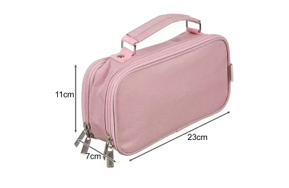 Školské puzdro - ružová pera s uchom