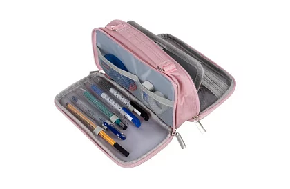 Školské puzdro - ružová pera s uchom