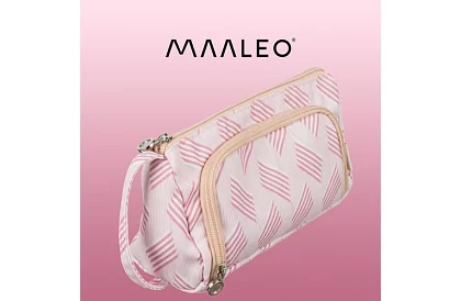 Školské puzdro - ružová pera s vzorom