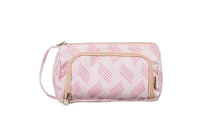 Školské puzdro - ružová pera s vzorom