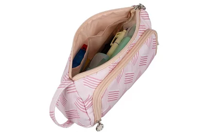 Školské puzdro - ružová pera s vzorom