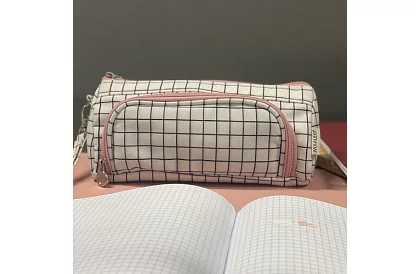 Školské puzdro - kárované puzdro