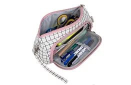 Školské puzdro - kárované puzdro