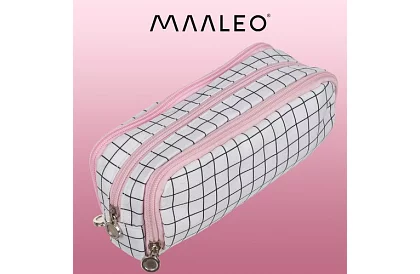 Rozšíriteľné školské puzdro - károvaný peračník