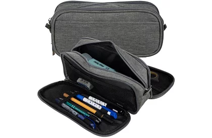 Rozšíriteľné školské puzdro - šedý peračník