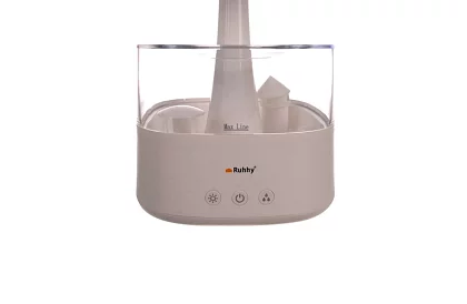 Zvlhčovač s led nočnou lampou s efektom dopadajúceho dažďa