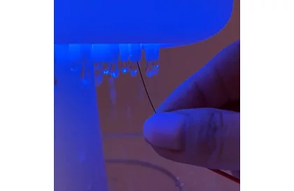 Zvlhčovač s led nočnou lampou s efektom dopadajúceho dažďa