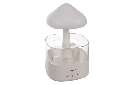 Zvlhčovač s led nočnou lampou s efektom dopadajúceho dažďa