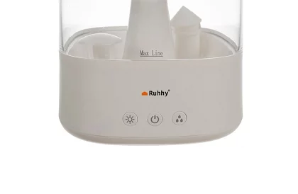 Zvlhčovač s led nočnou lampou s efektom dopadajúceho dažďa