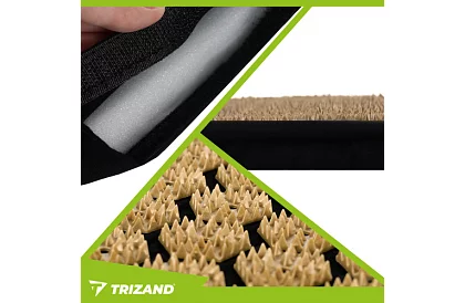 Zdravotná akupresúrna podložka s vankúšom a 2 masážnymi guľôčkami