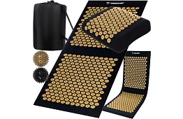 Zdravotná akupresúrna podložka s vankúšom a 2 masážnymi guľôčkami