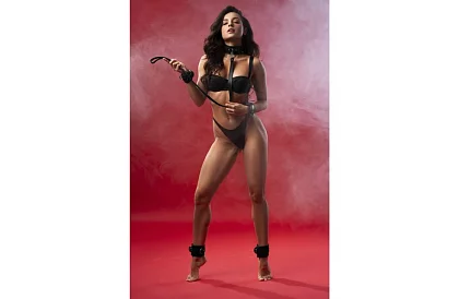 Sada erotických doplnkov - čierna