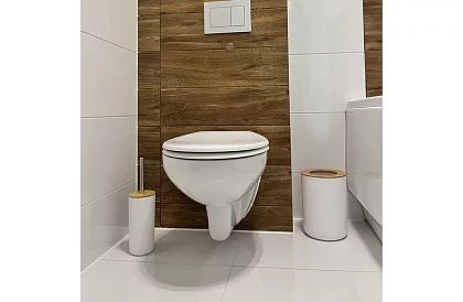 Kúpeľňové doplnky - biela sada 6 kusov