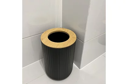 Kúpeľňové doplnky - čierna sada 6 kusov