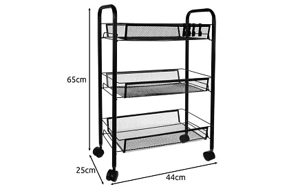 Mobilný pojazdný regál - 65 x 25 x 44 cm