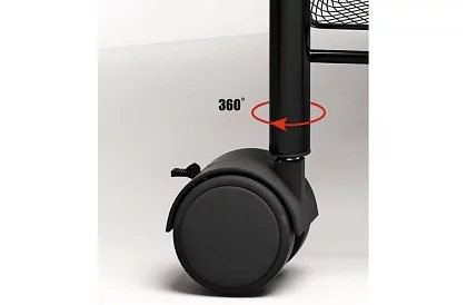 Mobilný pojazdný regál - 65 x 25 x 44 cm