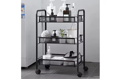 Mobilný pojazdný regál - 65 x 25 x 44 cm