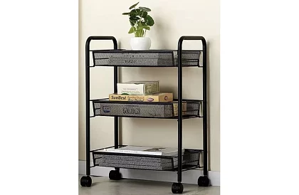 Mobilný pojazdný regál - 65 x 25 x 44 cm