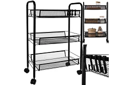 Mobilný pojazdný regál - 65 x 25 x 44 cm