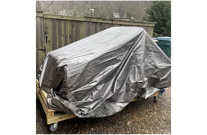 Krycia plachta s okami - 3 x 4 metre