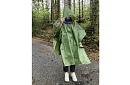 Pončo pláštenka do dažďa - zelená