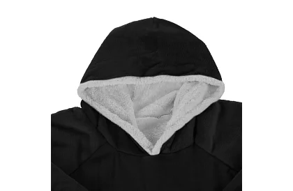 Veľká oversize mikina - čierna deka