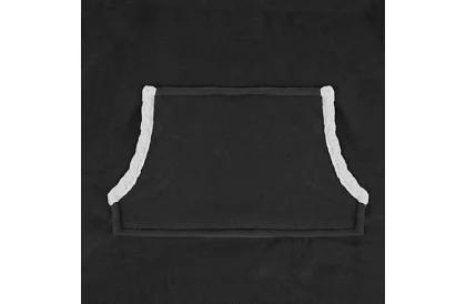 Veľká oversize mikina - čierna deka