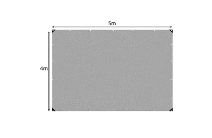 Krycia plachta s okami - 4 x 5 metrov