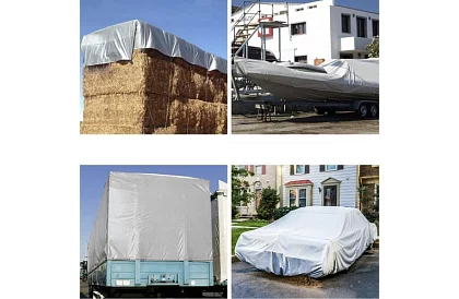 Krycia plachta s okami - 4 x 5 metrov