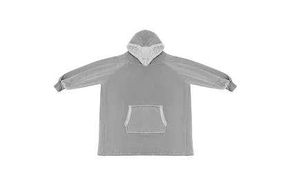 Veľká oversize mikina - šedá deka