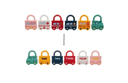 Vzdelávacie vozne s visiacimi zámkami