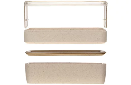 Svačinový box s príborom - obedový box 750ml