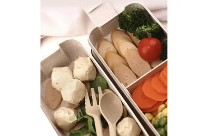 Svačinový box s príborom - obedový box 750ml