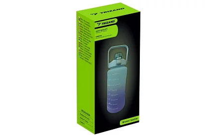 Veľká motivačná fľaša na vodu 2000 ml