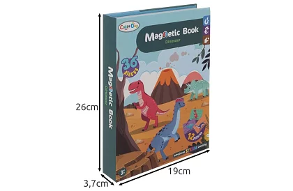 Magnetická puzzle knižka - Dinosaurus