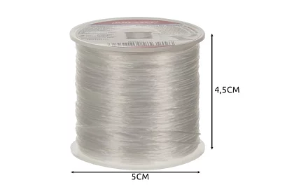 Transparentná guma na výrobu náramkov - 40 m