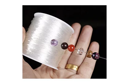 Transparentná guma na výrobu náramkov - 40 m