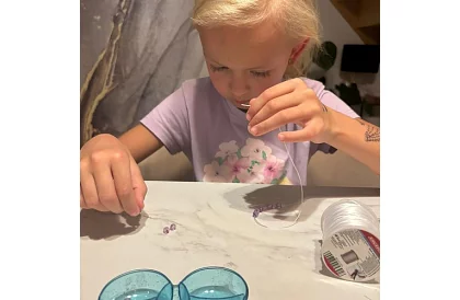 Transparentná guma na výrobu náramkov - 40 m