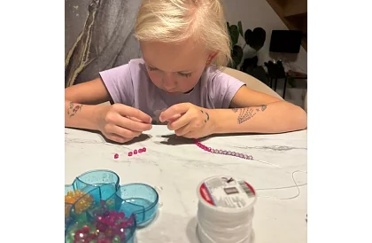 Transparentná guma na výrobu náramkov - 40 m