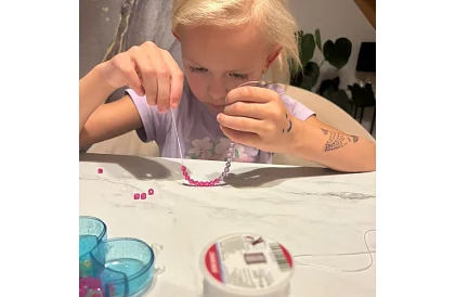 Transparentná guma na výrobu náramkov - 40 m