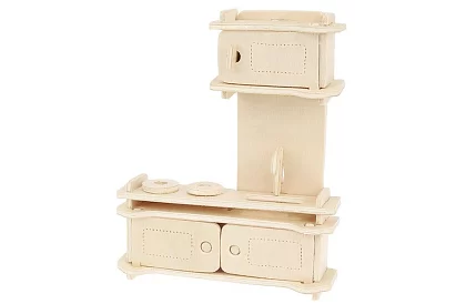 Drevený nábytok do domčeka pre bábiky