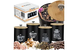 Kuchynské dózy na potraviny – sada 4 kusy