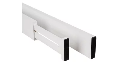 Nastaviteľné organizéry do zásuviek - biely - sada 4 kusov