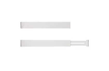 Nastaviteľné organizéry do zásuviek - biely - sada 4 kusov