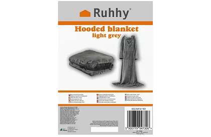 Televízna deka - župan XXL - Svetlo šedá